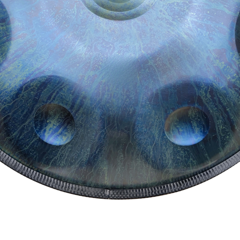 Handpan 9/10/12/13/14 notes bleu foncé - Ré mineur
