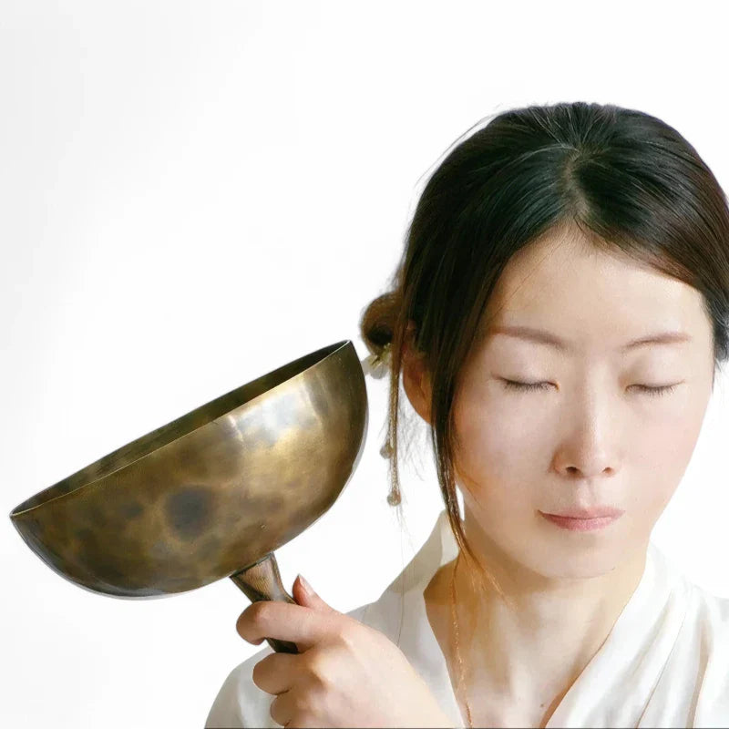 Bol Chantant Ayurveda à Poignée